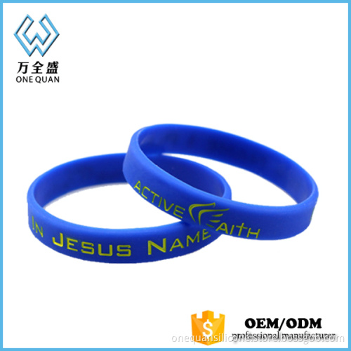 Factory Direct Sales Eco-friendly Fashion Engraved Silicone Bracelet
